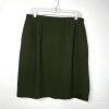 John Meyer Polyester Wrap 2PC Skirt Suit Size 16 Juniper Green Lined Career
