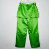 Collusion Wide Leg Pants Skirt Green Metallic Size 6R Satin Like Side Zip