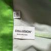 Collusion Wide Leg Pants Skirt Green Metallic Size 6R Satin Like Side Zip