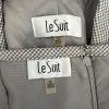 Le Suit Polyester Skirt Suit Size 16 Gray Multicolor Houndstooth 2 PC New Lined