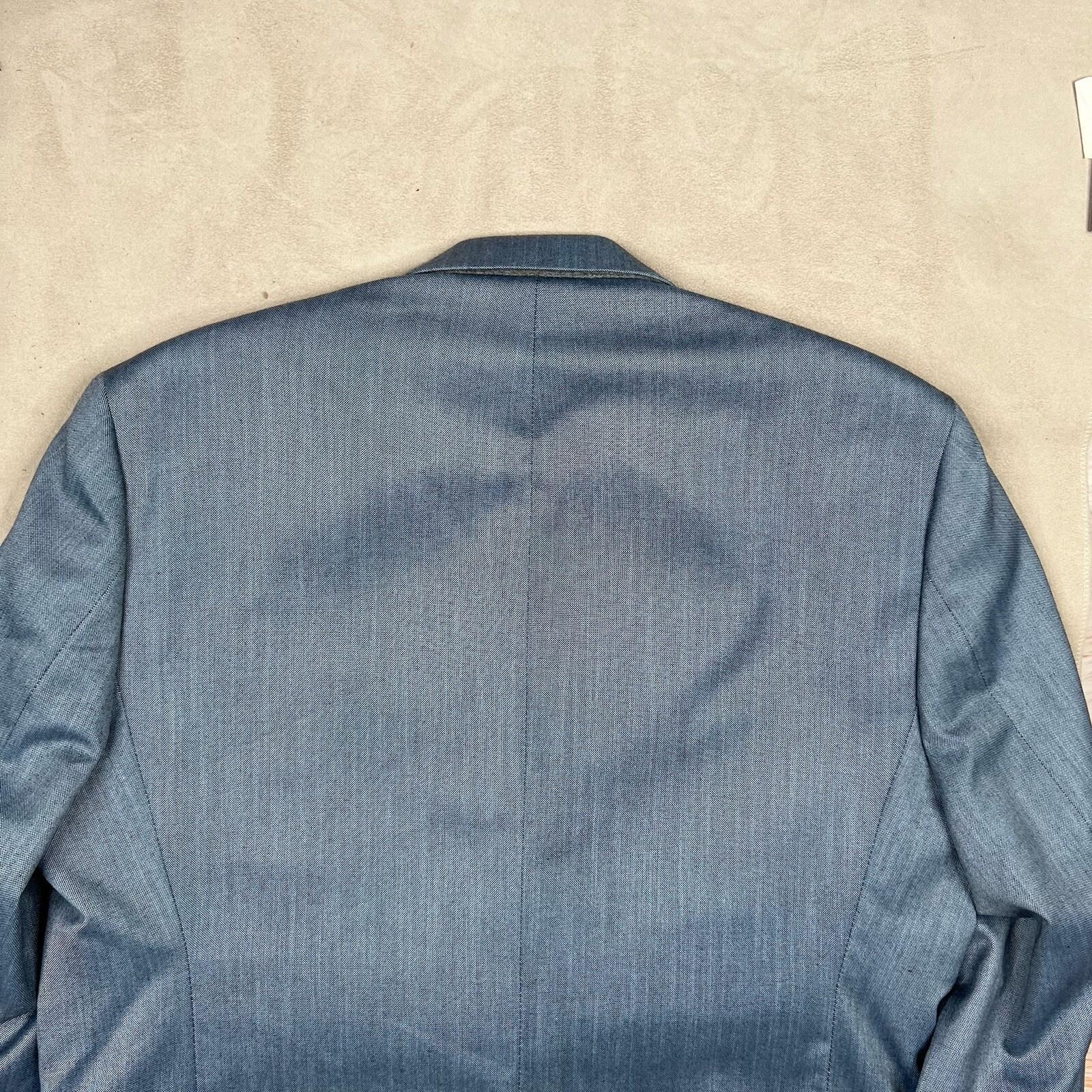 Lauren Ralph Lauren Men Polyester Rayon Blazer 44R Blue One Vent New MSRP 5