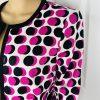 Nine West Cotton Elastane Blazer Size 10 Multicolor Lined Open Front 3/4 Sleeve