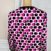 Nine West Cotton Elastane Blazer Size 10 Multicolor Lined Open Front 3/4 Sleeve