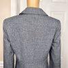 JONES WEAR 2PC Blue Striped Polyester Lined Notch Collar Career Pant Suit Size 8
