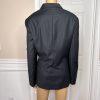 New JONES WEAR 2PC Navy Striped Polyester Rayon Lined Career Pant Suit Size 18