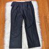 New JONES WEAR 2PC Navy Striped Polyester Rayon Lined Career Pant Suit Size 18