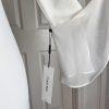 10-8805.jpg New CALVIN KLEIN White Polyester Rayon Spandex Lined Bell Sleeve Dress 6P