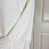 10-8806.jpg New CALVIN KLEIN White Polyester Rayon Spandex Lined Bell Sleeve Dress 6P