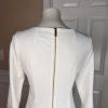 10-8809.jpg New CALVIN KLEIN White Polyester Rayon Spandex Lined Bell Sleeve Dress 6P