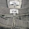 Le Suit Polyester Pant Suit Size 10 Sand Striped Peak Collar Business 2PC New
