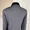 ALBERT NIPON 2PC Gray Black Metallic Wool Polyester Blend Lined Blazer Size 12