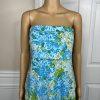 Lilly Putlizer Cotton Spandex Dress Size M Multicolor Strapless Tiered Maxi