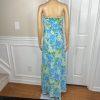 Lilly Putlizer Cotton Spandex Dress Size M Multicolor Strapless Tiered Maxi
