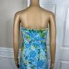 Lilly Putlizer Cotton Spandex Dress Size M Multicolor Strapless Tiered Maxi