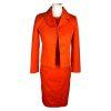 BANANA REPUBLIC 2PC Orange Cotton Polyester Stretch Dress (SZ 4) SUIT (SZ PXS)