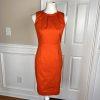 BANANA REPUBLIC 2PC Orange Cotton Polyester Stretch Dress (SZ 4) SUIT (SZ PXS)