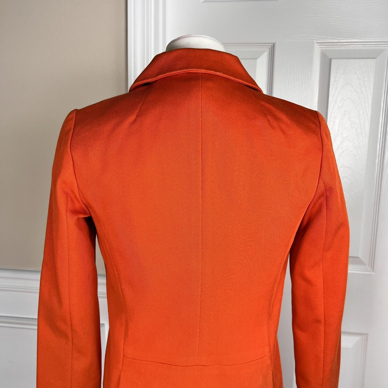 BANANA REPUBLIC 2PC Orange Cotton Polyester Stretch Dress (SZ 4) SUIT (SZ PXS)