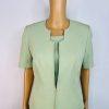 Kasper 2PC Midi Dress Suit Size 6 Lemon Green Professional Look Sleek Elegant