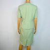 Kasper 2PC Midi Dress Suit Size 6 Lemon Green Professional Look Sleek Elegant