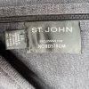St John Milano Knit Dress Size 8 Gray Scoop Neck Drop Waist Flared Quiet Luxury