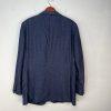 Suit Supply Lazio Men Pure Wool Blazer 48 Navy Classic Slim Fit 2PC Sharp Lined