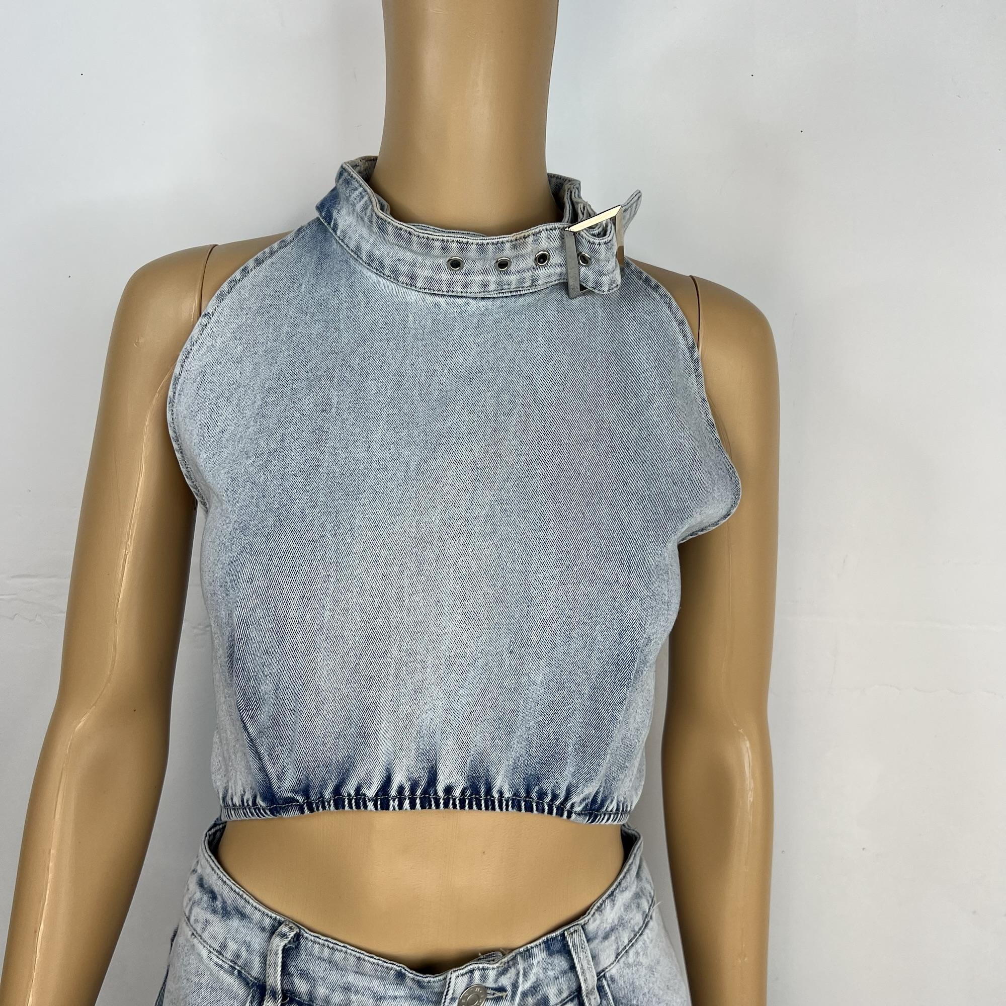 Akira wash denim dress size L open waist stretch- pre-loved