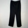 Le Suit Polyester Pant Suit 14 Black Striped Wrap Belted Business Career 2PC