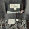 Le Suit Polyester Pant Suit 14 Black Striped Wrap Belted Business Career 2PC