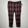 Lauren Ralph Lauren Women Wool Tartan Plaid Pants 16W Cuffed Stretch Slim Fit