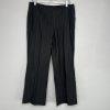 Nine West Polyester Rayon Stretch Pant Suit Size 10 Gray Striped Lined 2PC