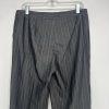 Nine West Polyester Rayon Stretch Pant Suit Size 10 Gray Striped Lined 2PC