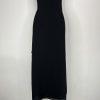 Jessica McClintock 1990's Vintage Prom Dress 2 Beaded Strapless Draping Gothic