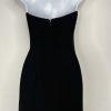 Jessica McClintock 1990's Vintage Prom Dress 2 Beaded Strapless Draping Gothic