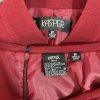 Kasper Women Polyester Skirt Suit Size 8P Red Lined Stand Up Collar 2PC Business