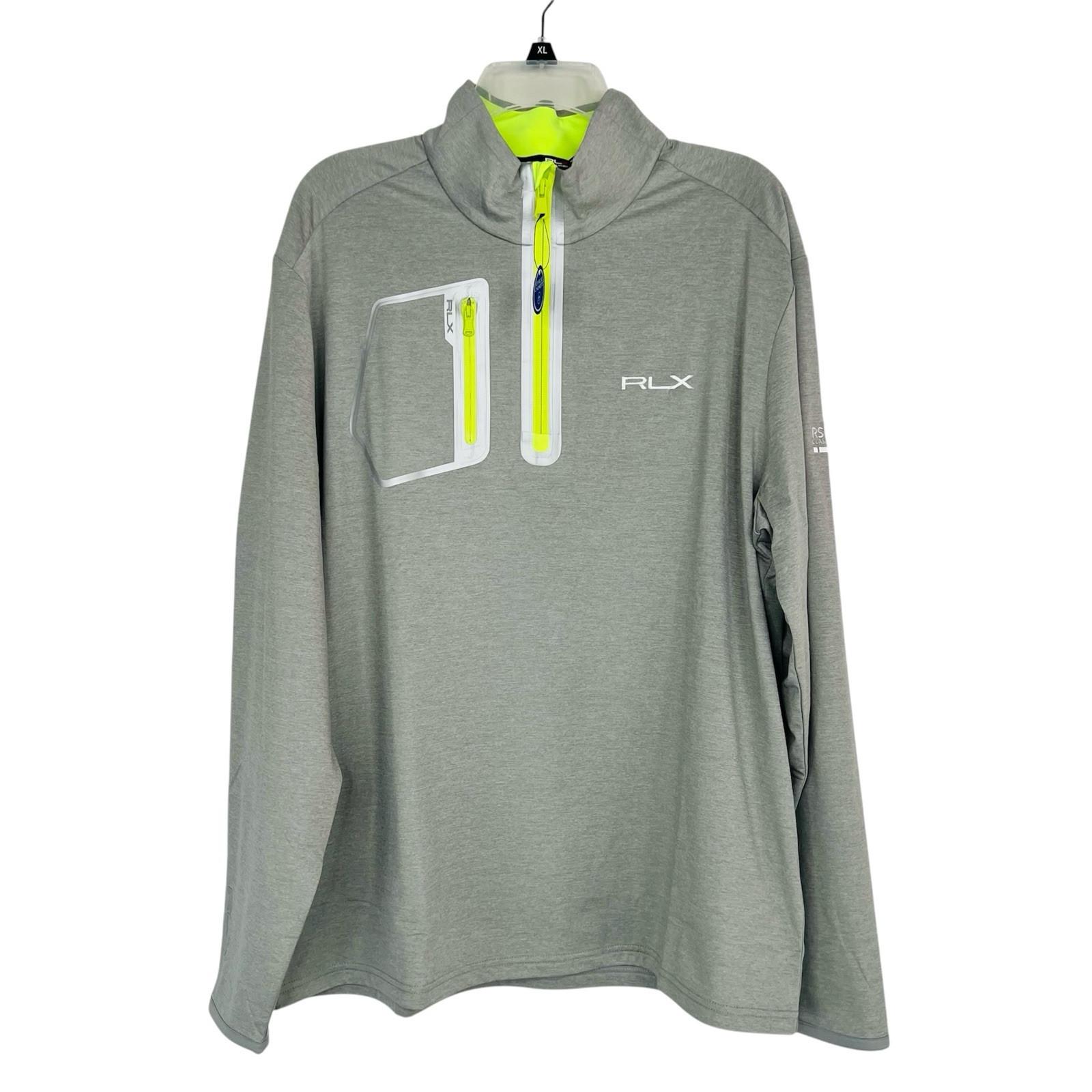 RLX Ralph Lauren 1/4 Zip Performance Jersey Pullover XL Wicking Athleisure New