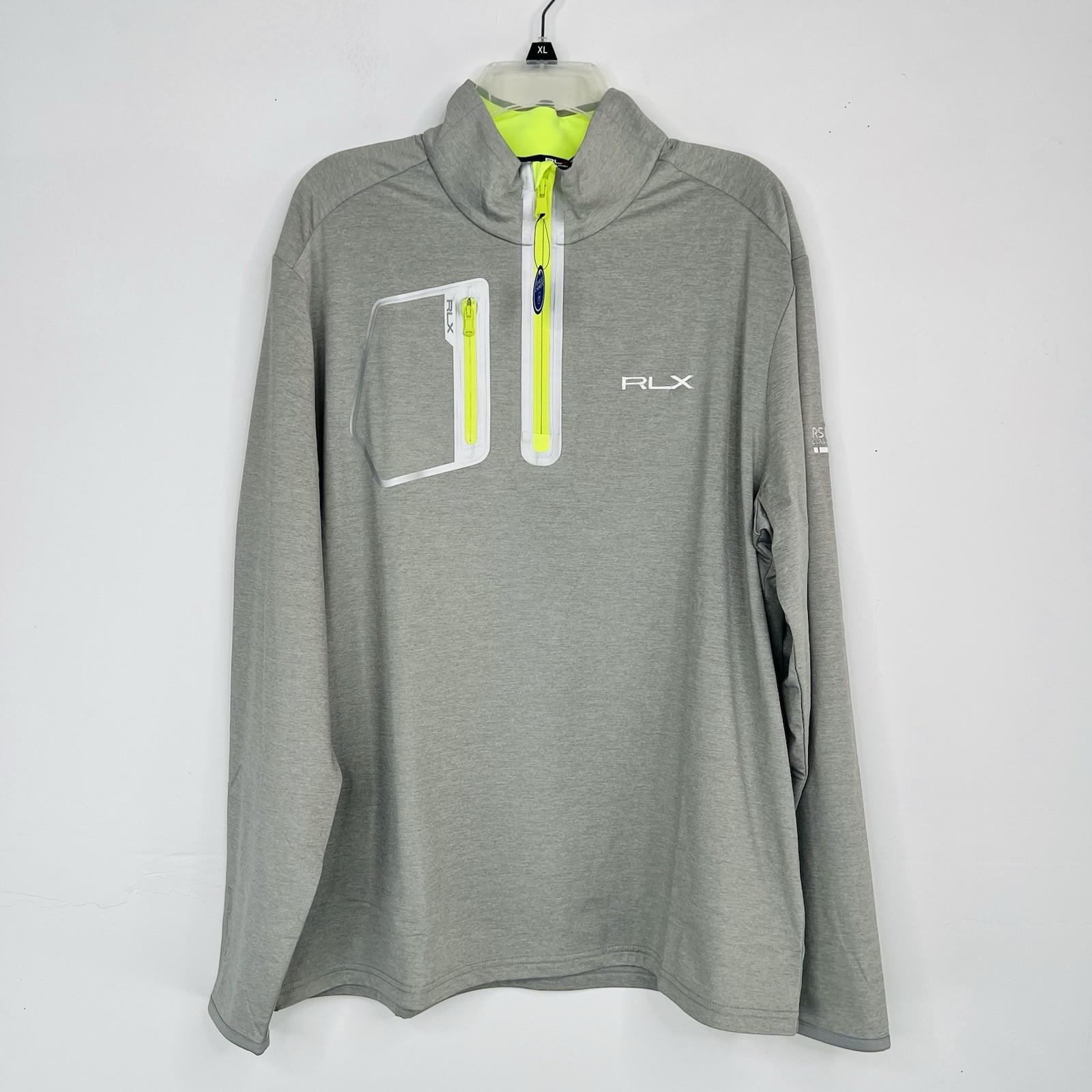 RLX Ralph Lauren 1/4 Zip Performance Jersey Pullover XL Wicking Athleisure New