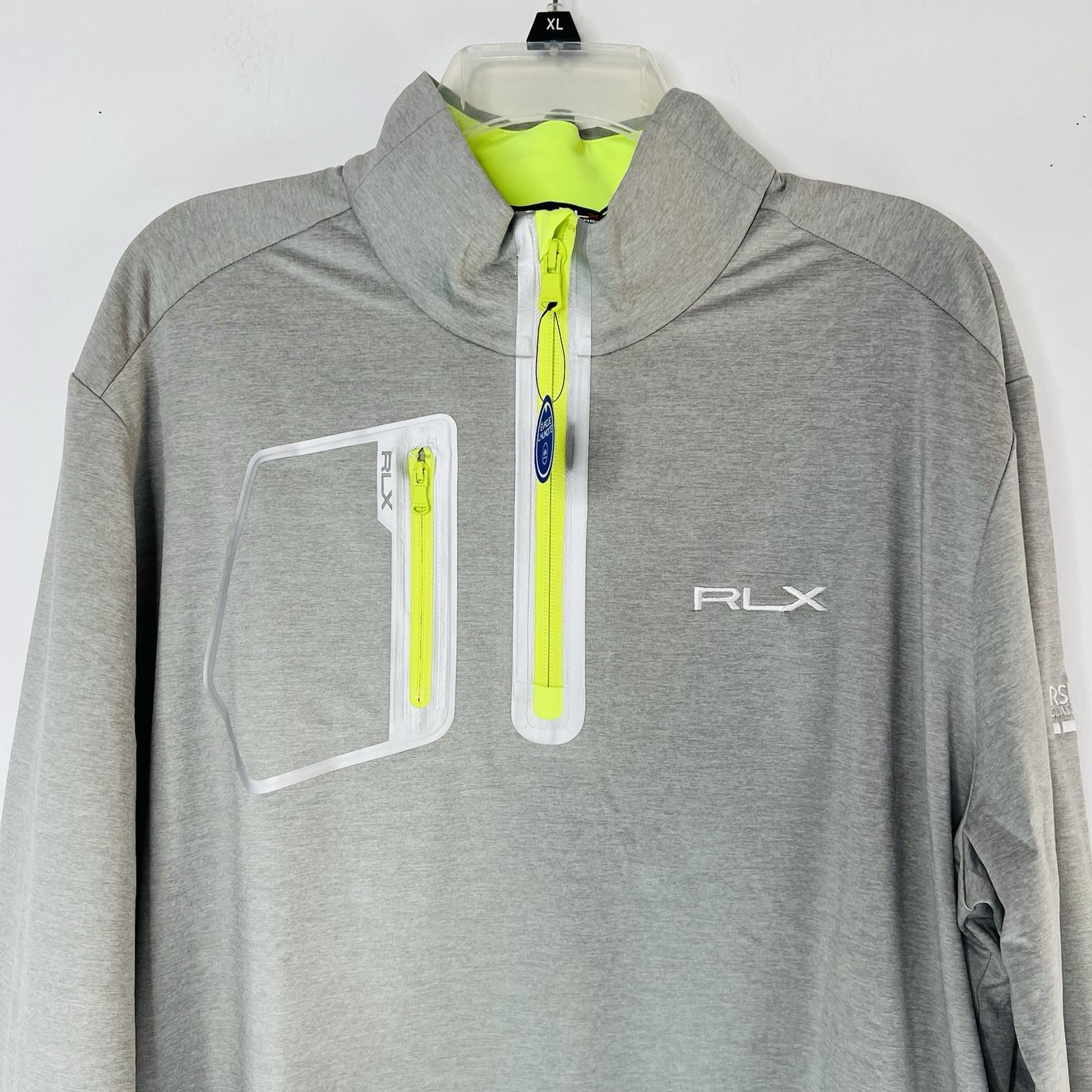 RLX Ralph Lauren 1/4 Zip Performance Jersey Pullover XL Wicking Athleisure New