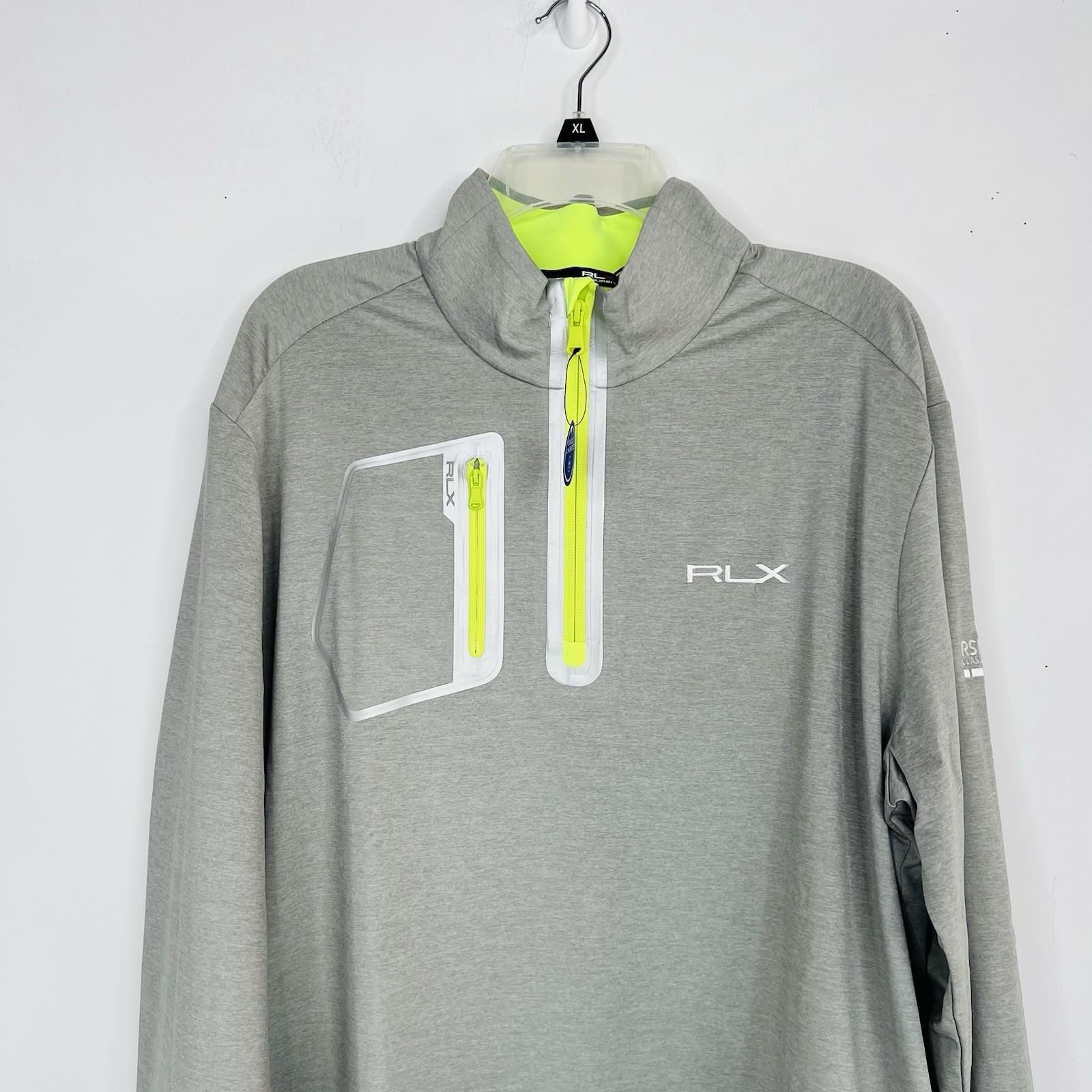 RLX Ralph Lauren 1/4 Zip Performance Jersey Pullover XL Wicking Athleisure New