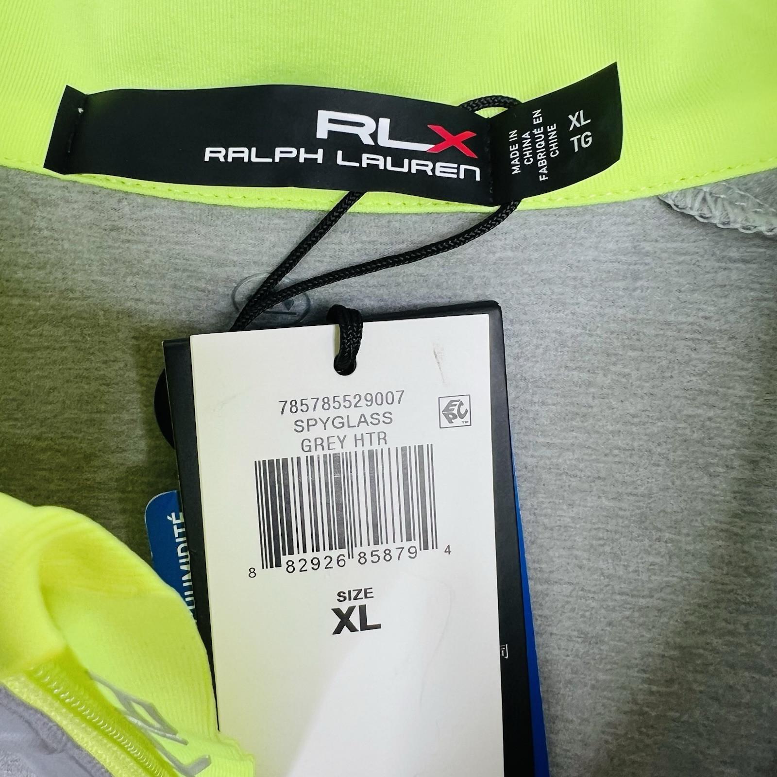 RLX Ralph Lauren 1/4 Zip Performance Jersey Pullover XL Wicking Athleisure New