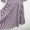 Cynthia Rowley Campbell Ruffle Dress 2 Geometric Puff Sleeves Fitted Waist Zip