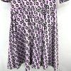 Cynthia Rowley Campbell Ruffle Dress 2 Geometric Puff Sleeves Fitted Waist Zip