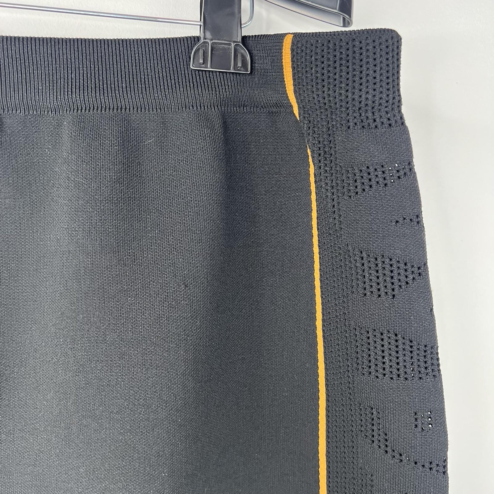 Adidas Ivy Park Drip 2.2 Stretchy Knit Mini Skirt 3X Sporty Black Athletic Logo