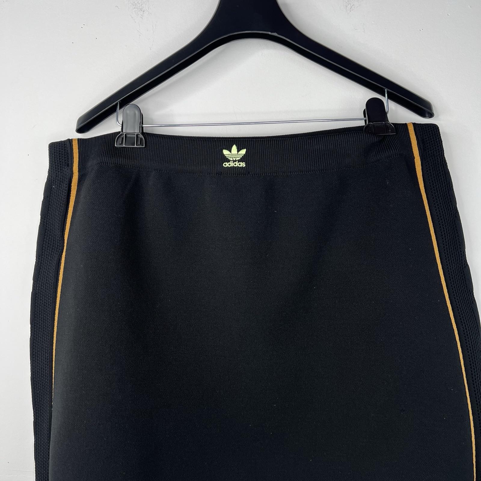 Adidas Ivy Park Drip 2.2 Stretchy Knit Mini Skirt 3X Sporty Black Athletic Logo