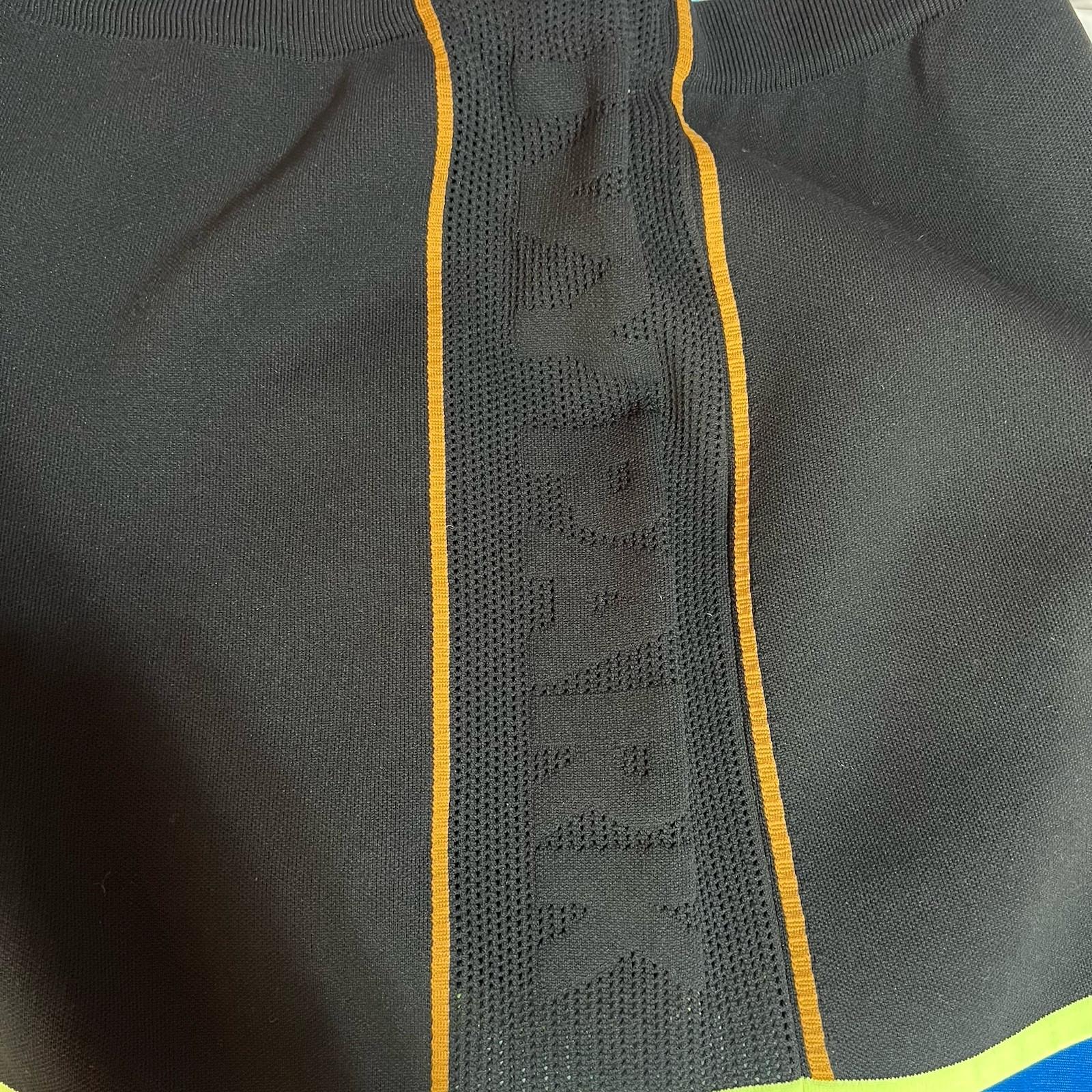 Adidas Ivy Park Drip 2.2 Stretchy Knit Mini Skirt 3X Sporty Black Athletic Logo