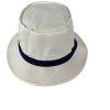 YoungAn  Hat Co Bucket Hat Size M White Blue Golf Fishing Farmer Wide Short Brim