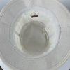 YoungAn  Hat Co Bucket Hat Size M White Blue Golf Fishing Farmer Wide Short Brim