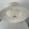 YoungAn  Hat Co Bucket Hat Size M White Blue Golf Fishing Farmer Wide Short Brim