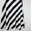 s-l1600-214.jpg Anne Klein Striped Crepe Flare Skirt Size 8 Black White Midi Feminine Elegant