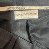 Emporio Armani Vintage Men Wool Pants Slacks 36x35 Gray Striped Old Money Luxury