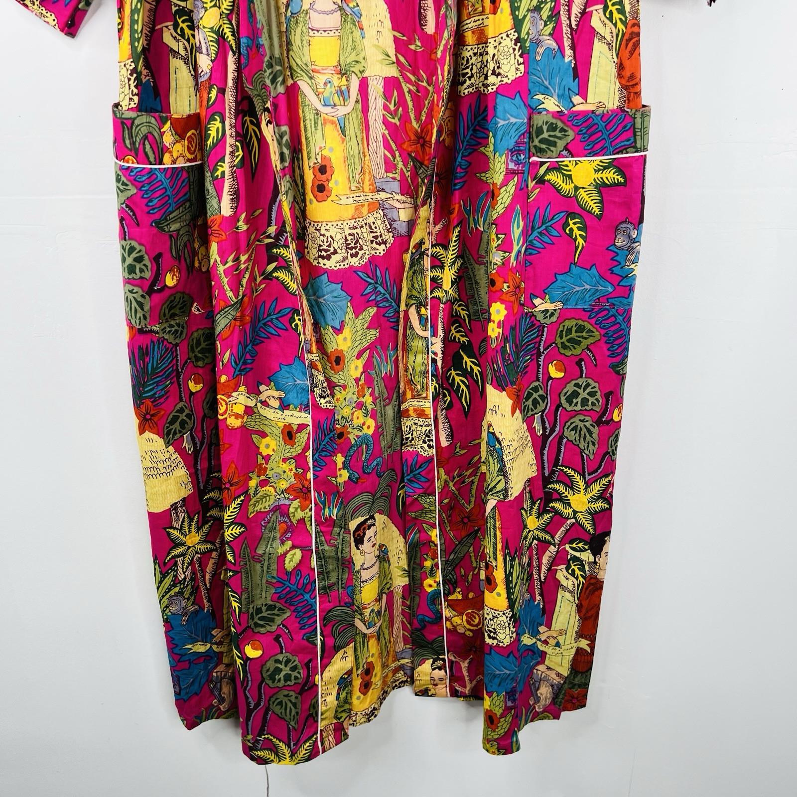 100% Cotton bath Robe Beach Roomy dress Cover Kimono Summer Party Wear